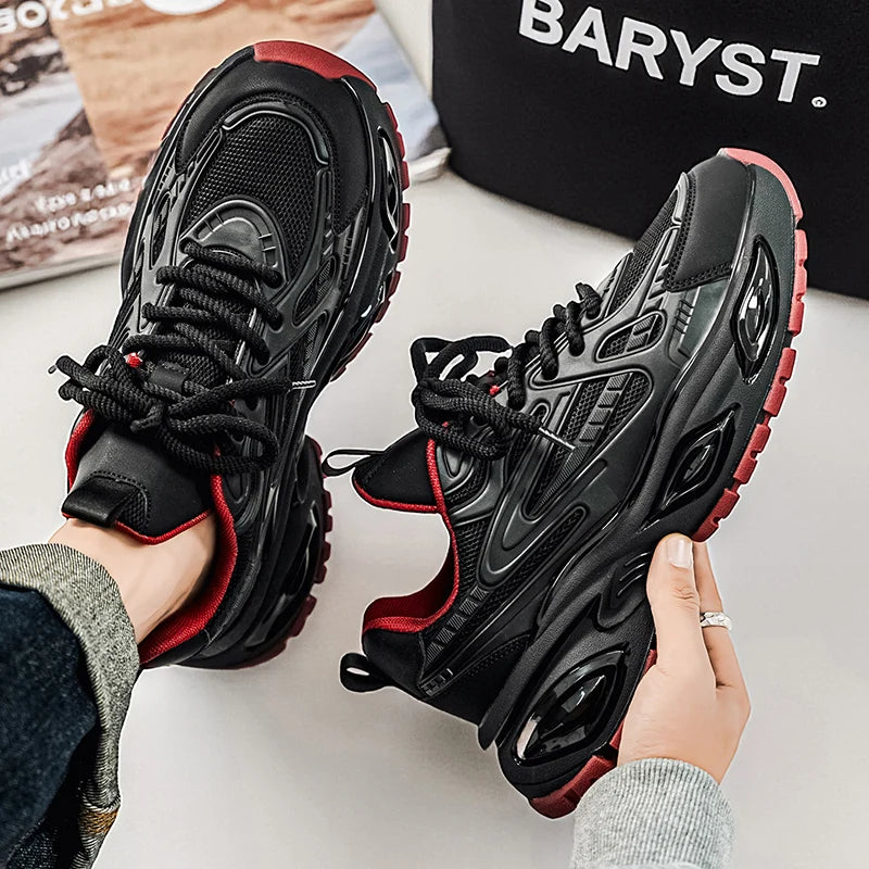 Men's Casual Sneakers Luxury Trainer Shoes Breathable Race Running