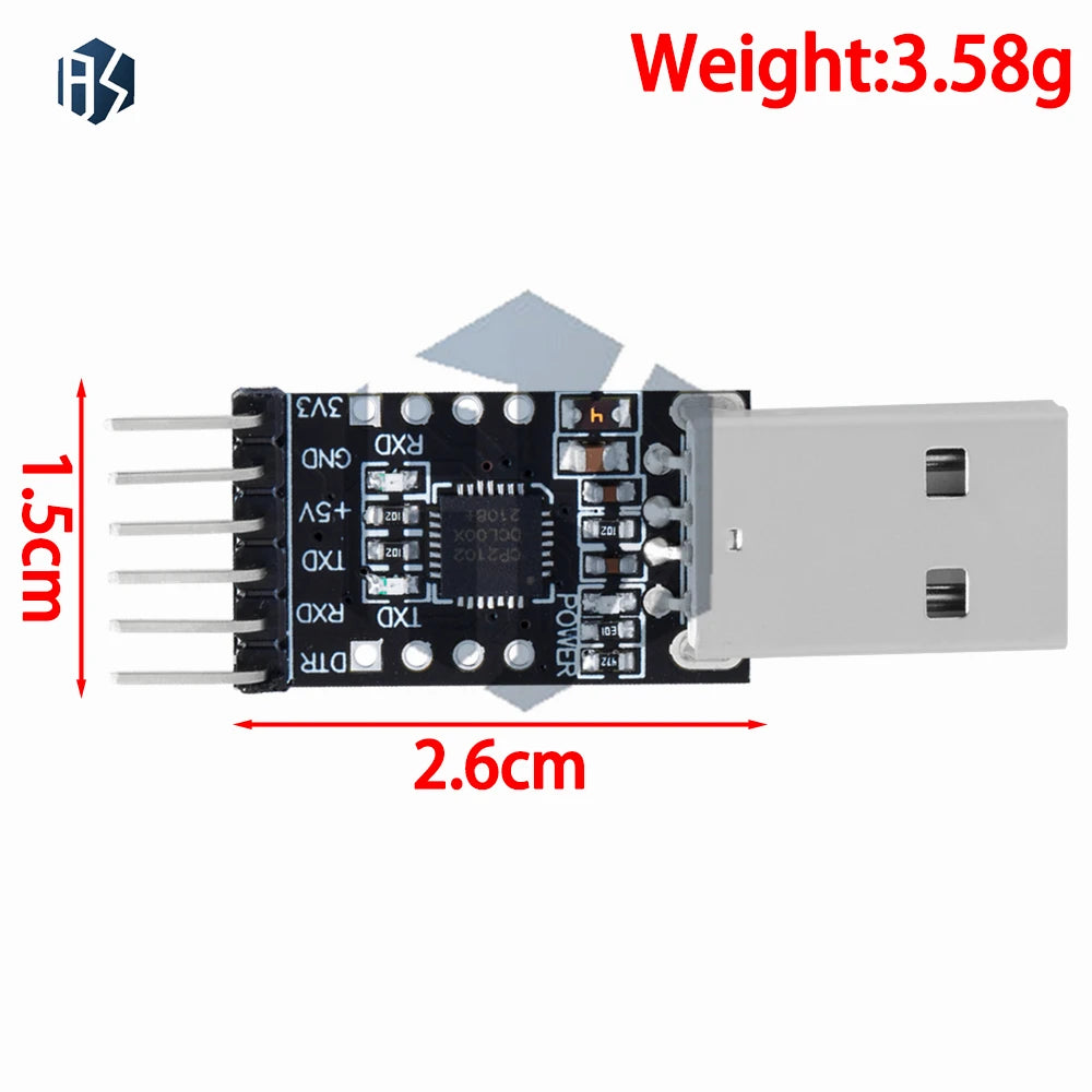 5-Pin Micro USB CP2102 Serial Converter 2 0 UART TTL Multi-chip FT232 Zpaxo