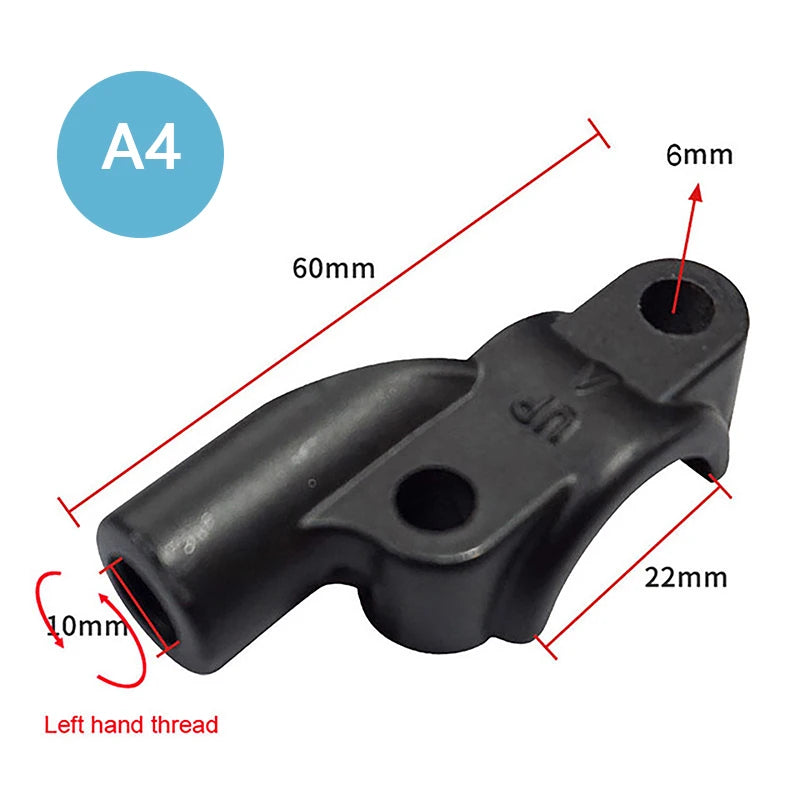 Handlebar Threadmotorcycle Master Cylinder Brake Lever Mirror Mount Zpaxo A4