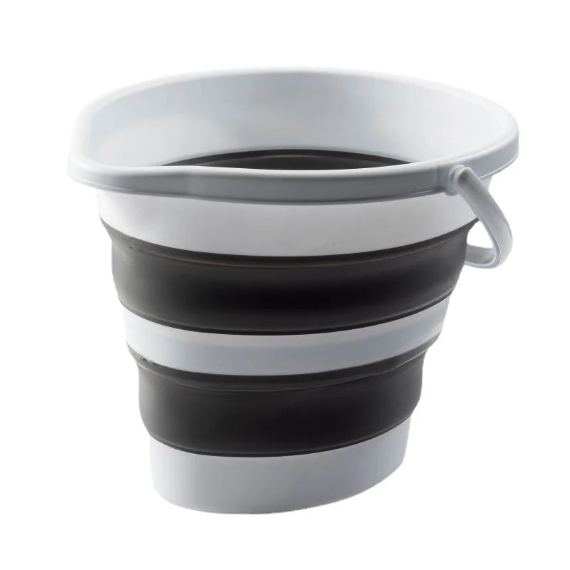 Folding Bucket Portable Silicone Plastic Saves Space Durable Suitable