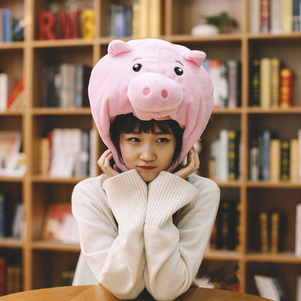 Pig Hat Soft Comfortable Funny Headwear Photo Prop Party Birthday DIY