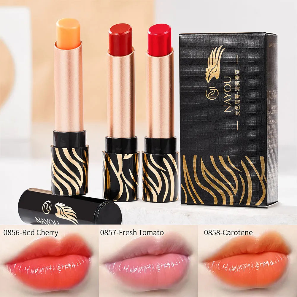 NAYOU Carotenoid Color Changing Lipstick – Moisturizing Color Changing Lipstick Zpaxo