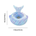 Inflatable Pool Float Mermaid Tail Chair Portable Kids Adults Lounge