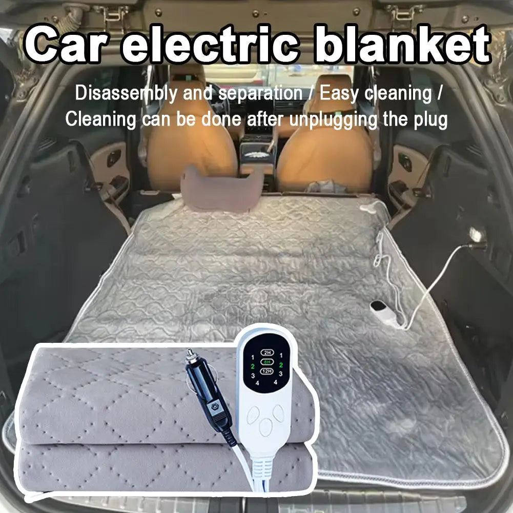 12V Car Electric Blanket – Heated Travel Blanket for Camping Car Electric Blanket Zpaxo