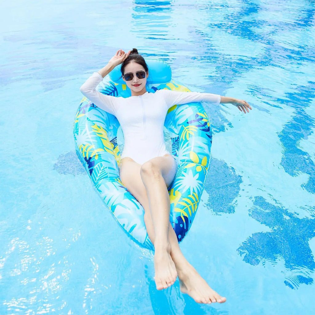 Pool Float Inflatable Swimming Mat Lounger Water Outdoor River Party Zpaxo
