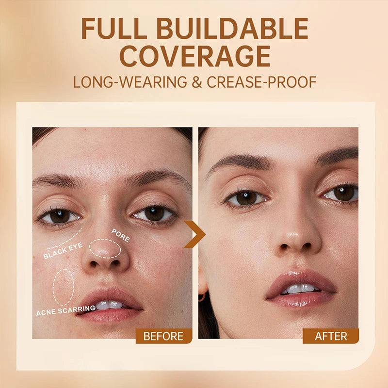 14 color Matte Concealer-Long-Lasting Concealer Cream for Wrinkles,Dark Circles,Waterproof Liquid Foundation-Versatile Concealer Zpaxo