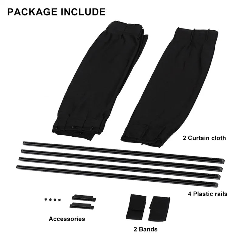 Car Sun Shade Side Window Roller Blind Auto Retractable UV Block Zpaxo