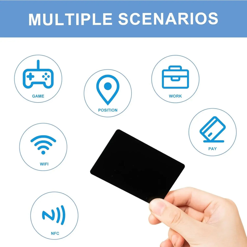 NFC215 Black Cards Rewritable NFC Ntag215 PVC Blank Easy Convenient Zpaxo