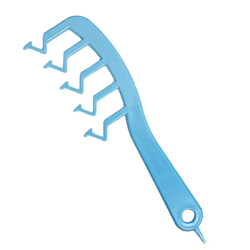Wood Comb Professional Healthy Paddle Cushion Hair Loss Massage Brush Hairbrush Comb Scalp Hair Care Healthy bamboo comb Zpaxo Blue