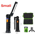 Powerful Led COB Work Light Magnetic Base Hook Rechargeable Portable Zpaxo Small-box