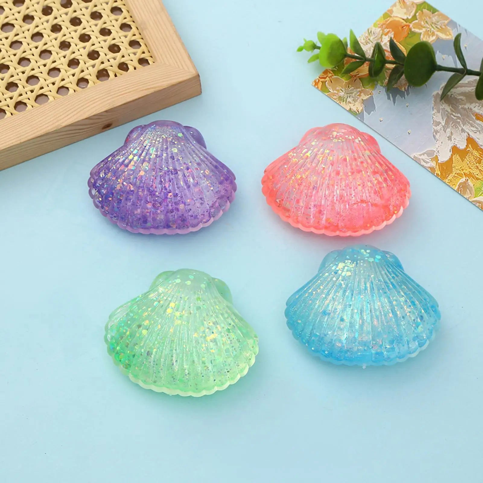 Squeeze Toys Slow Rising Desk Decor Kids Sensory Toys Shell Fidget For Home Office Classroom Work Study Travel Relaxation Party Zpaxo