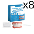Silicone Reline Denture Kit – Fake Teeth Repair Set Denture Repair Kit Zpaxo 1set Boxed X 8PCS