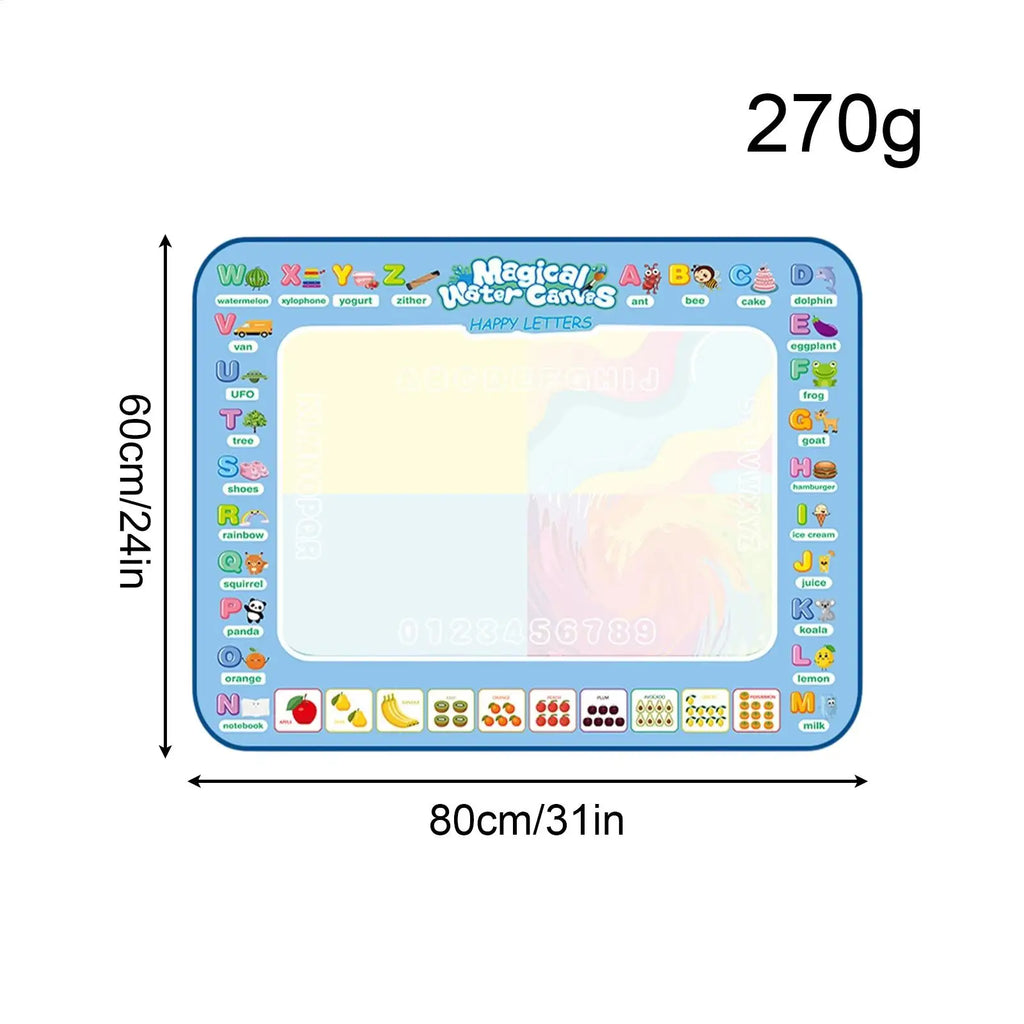 Water Coloring Mat Reusable Educational Art Craft Paint Girl Children Zpaxo