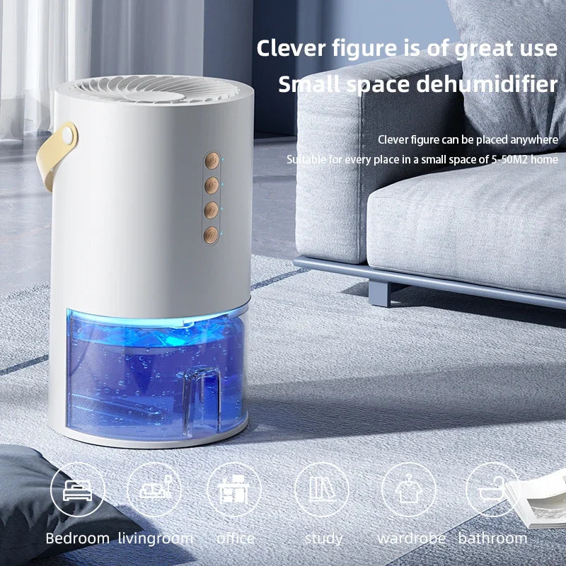 1000ml Dehumidifier Air Dryer for Home Office Negative ions Eliminate Damp Mold and Moisture Portable Air Dehumidifier EU US Zpaxo