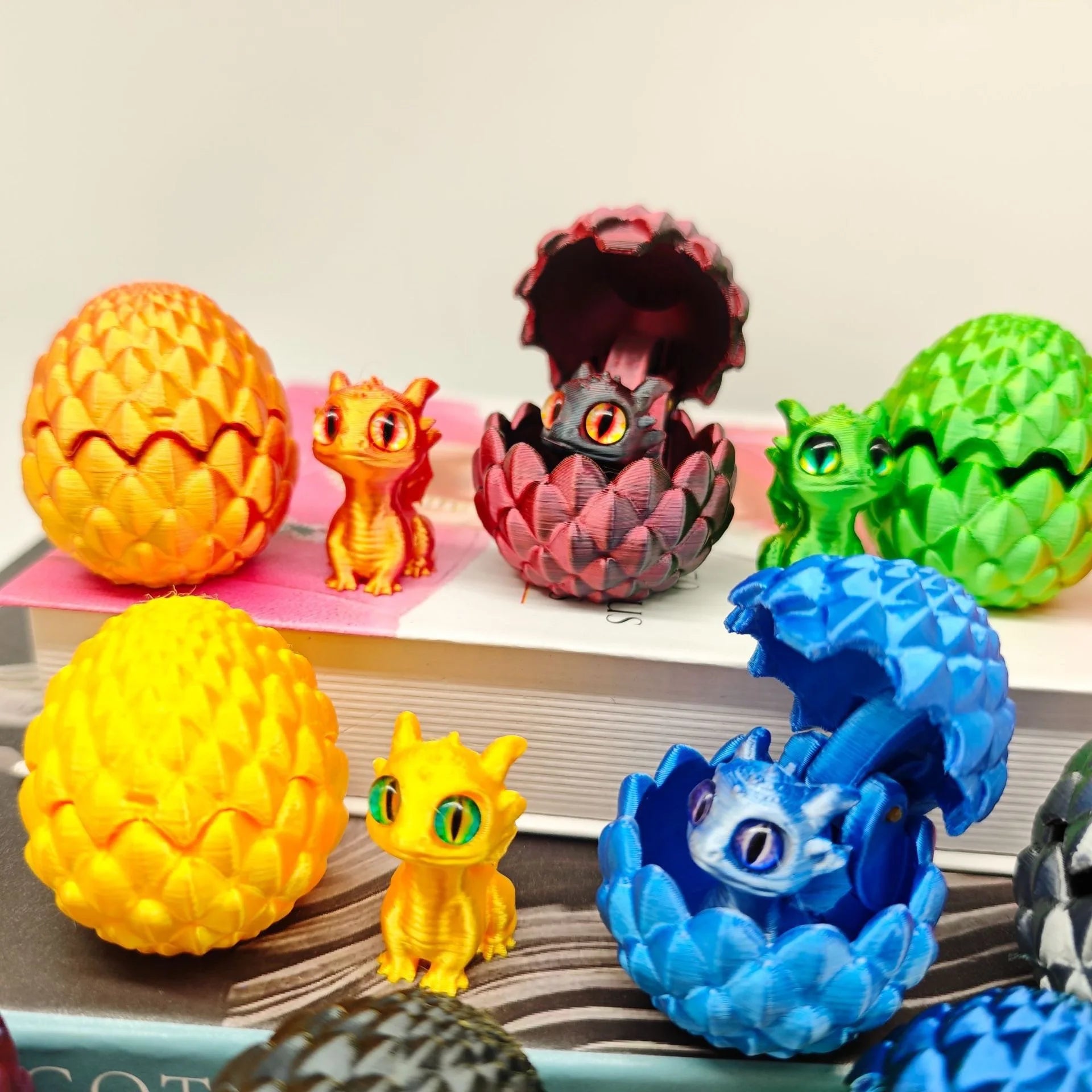 3D Printing Dragon Egg Mini Figure Surprise Kids Birthdays Party Zpaxo