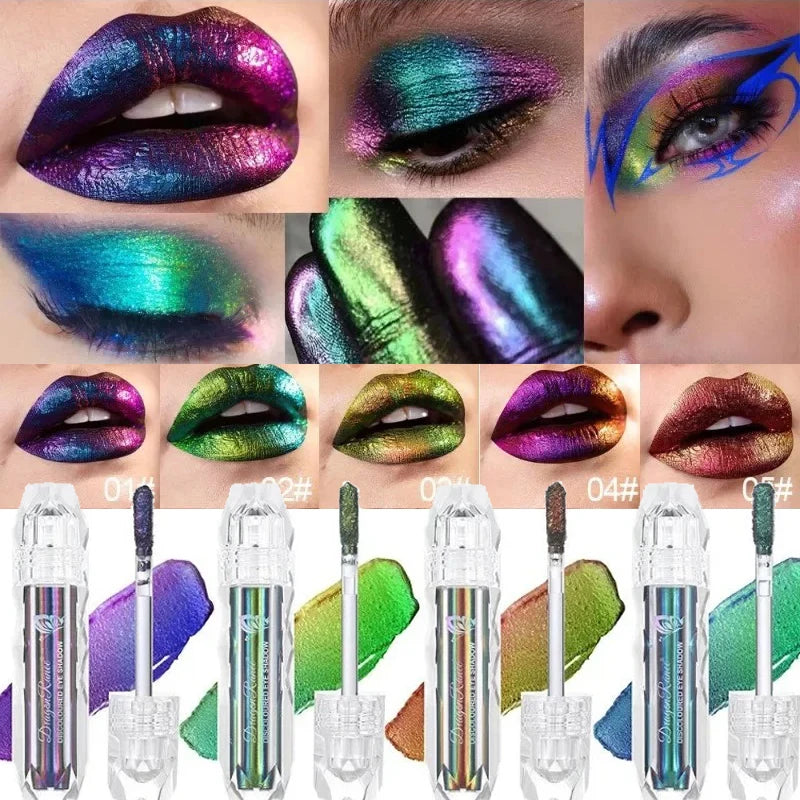 Chameleon Liquid Eyeshadow Pearl Monochrome Metal Lipgloss Shimmer