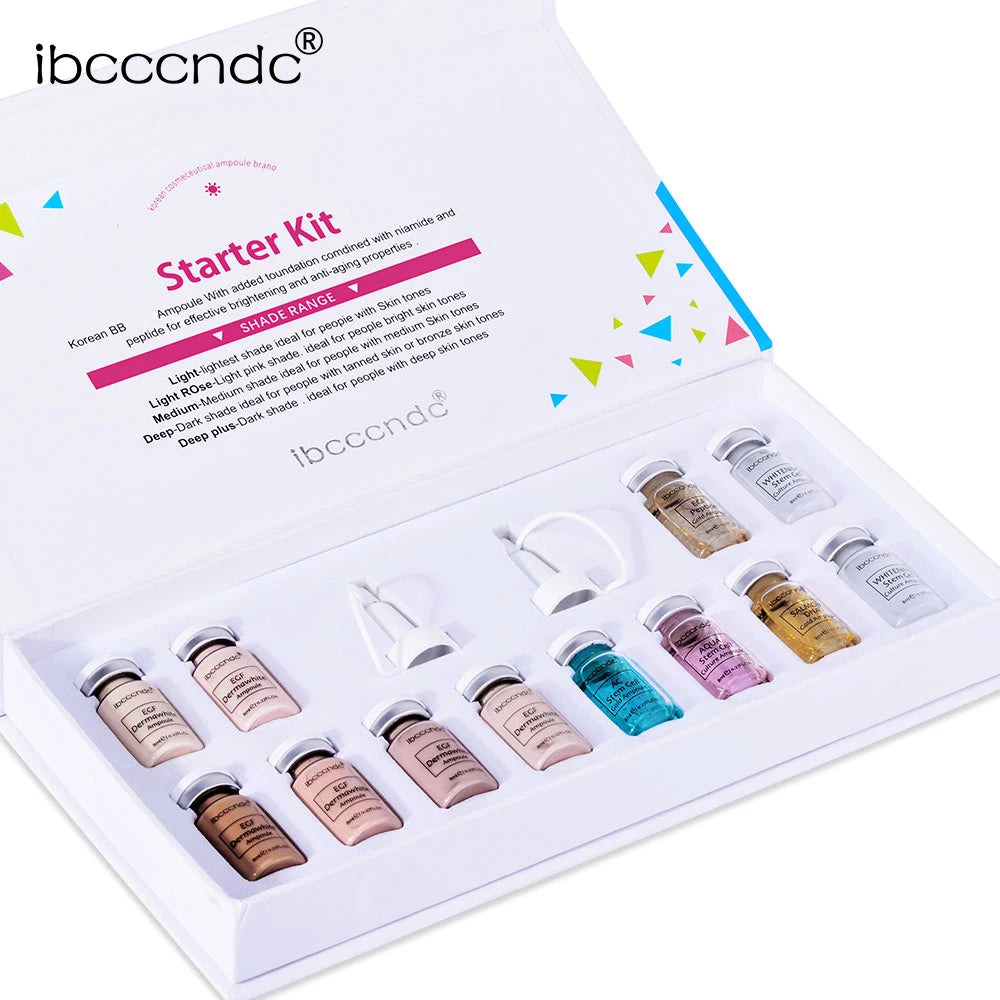 Korea BB Cream Glow Beginner Starter Kit Niacinamide/Peptide Face Skin Care Serum Essence Zpaxo