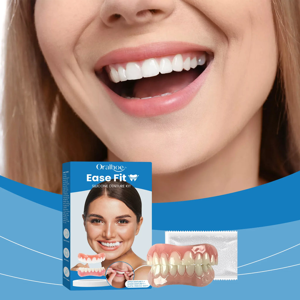 Snap-On Veneers Smile Kit – Seamless Fake Teeth Whitening Cosmetic Veneers Kit Zpaxo