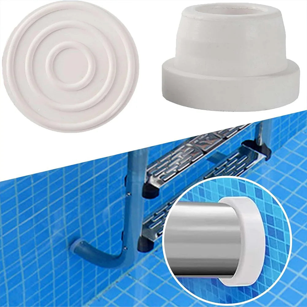 1-2PCS Pool Ladder Tubing Inside Plug Safety Bumper Cap Universal Pool Ladder Rubber End Caps for Inground Pool Protect Liner Zpaxo