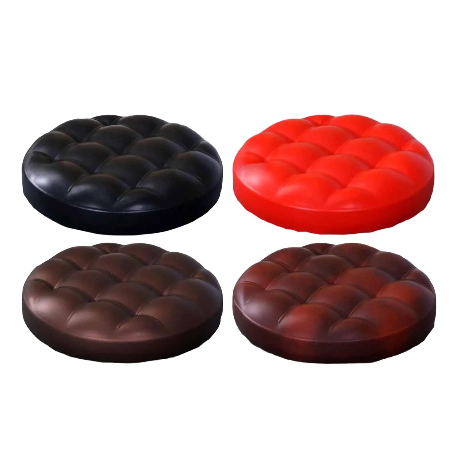 Barstool Seat Cushion PU Leather Cover Heavy Duty Round Rotate Chair Zpaxo