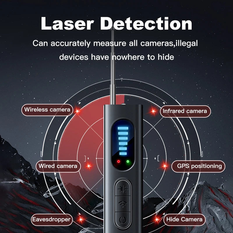 Car GPS Tracker RF Signal Detector Multi-functional Hotel Infrared Anti-Positioning Anti-spy Tracking Scanning Camera Detection Zpaxo