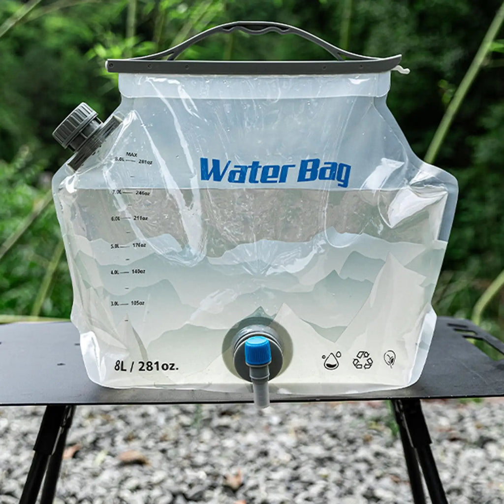 Foldable Water Bag Portable Camping Container Spigot Leak Proof