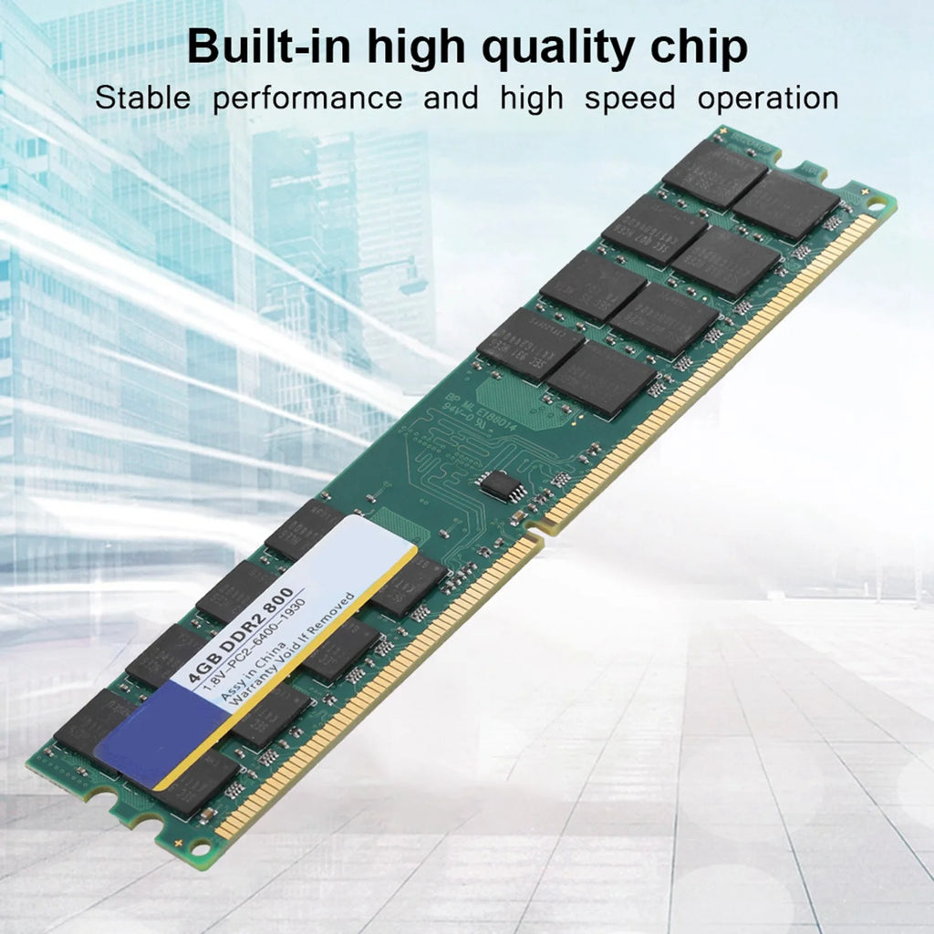 Xiede 800MHZ 240pin RAM Memory Designed DDR2 PC2-6400 Desktop
