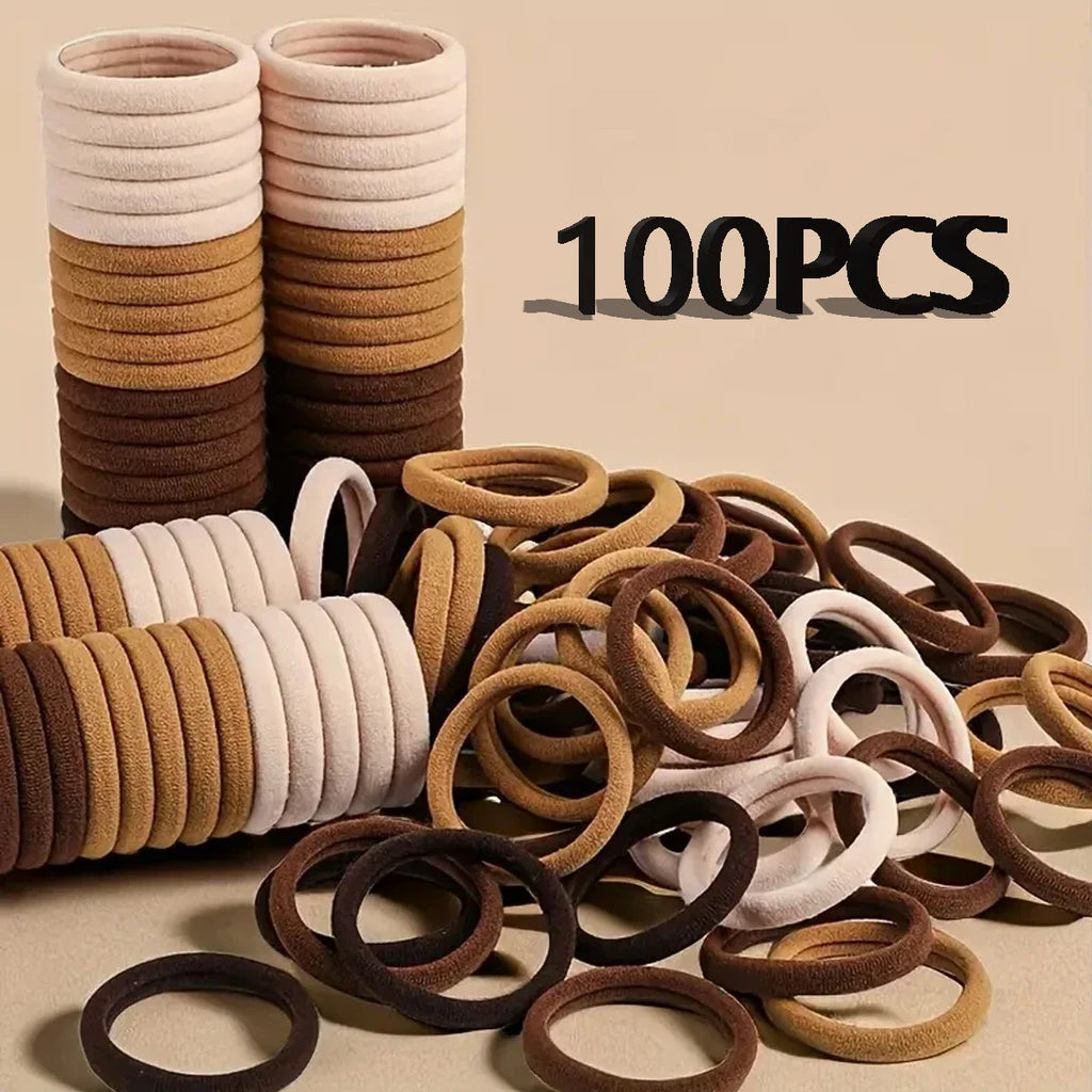 200pcs Hair Accessories for Women girl Basic Hair Bands Headband Hair Ropes Ties Ponytail Holder Simple and Fashionable Nylon Zpaxo