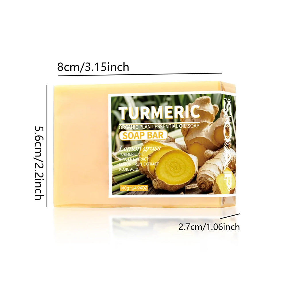 Turmeric & Lemon Essential Oil Handmade Soap 140g – Face & Body Handmade Soap Bar Zpaxo