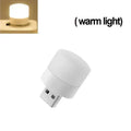 Mini USB LED Night Light – Portable Plug Lamp Warm & White