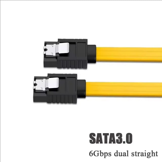 SATA 3 0 SSD External HDD Dual-channel Dual-male Adapter Cable Zpaxo YellowDoublestraight 0.39M