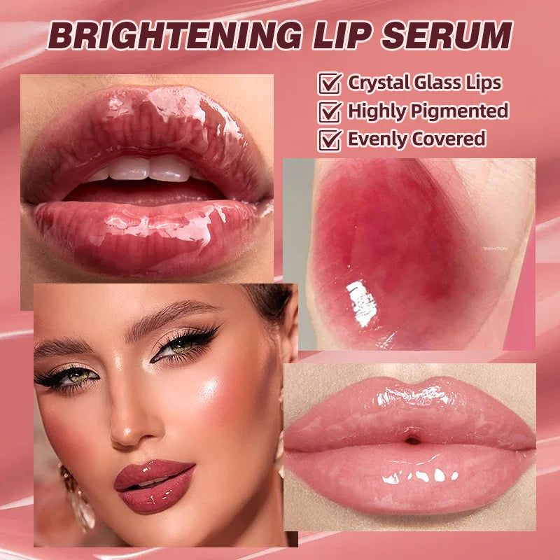 Moisturizing Lip Lotion Essence Volumizing Lip Glaze Women's Moisturizing and Moisturizing Natural Lip Gloss Hydrating Lip Gloss Zpaxo