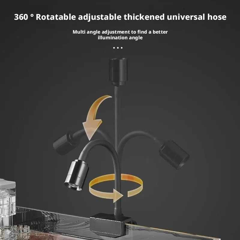SHINEKNOT Aquarium Clip-On LED Spotlight | Adjustable Focus Tank Light