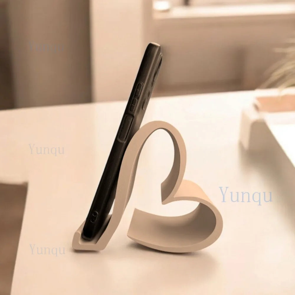 One Heart-shaped Phone Stand 3D Printed Universal Tablet Elegant