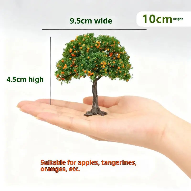 1Pcs DIY Fruit Trees Miniature Landscape Decoration Miniature Sand Table Building Model Realistic Fruit Tree Decor Zpaxo A1