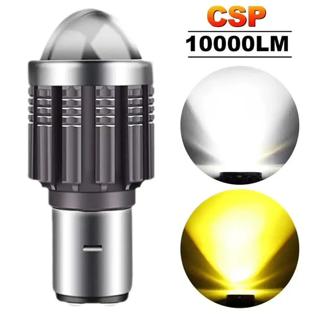 Motorcycle LED Headlight H4 BA20D 12V 12000LM High/Low Beam Bulb Motorcycle LED Headlight Zpaxo