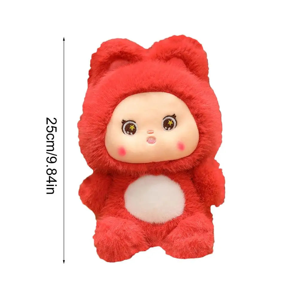 Stuffed Bunny Doll Soft Plush Figure 9.84 Inches Portable Indoor Home Decorations Animal Figure For Bedroom Study Zpaxo Red United States