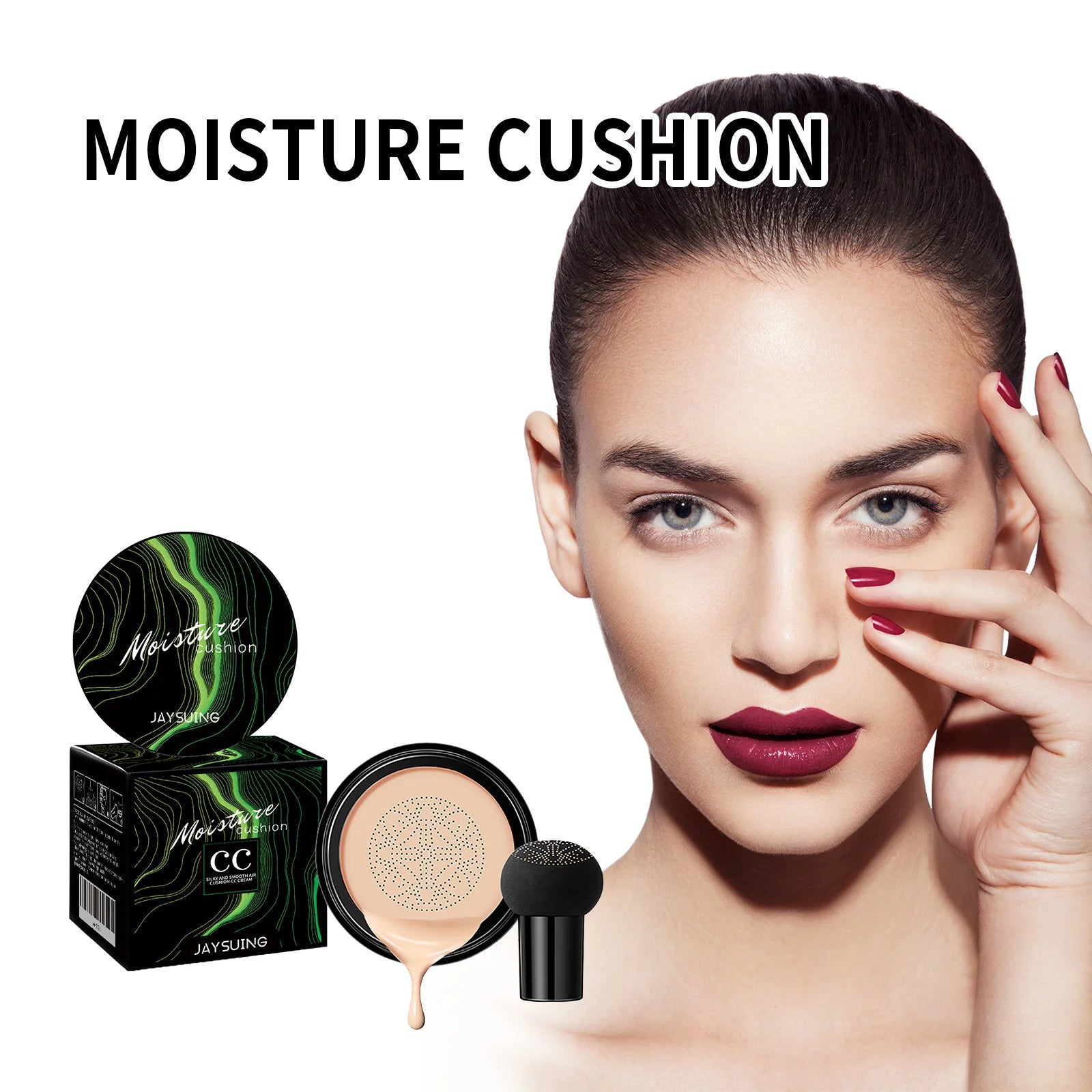 Mushroom Head Air Cushion Concealer – Full Coverage Makeup Air Cushion Concealer Zpaxo