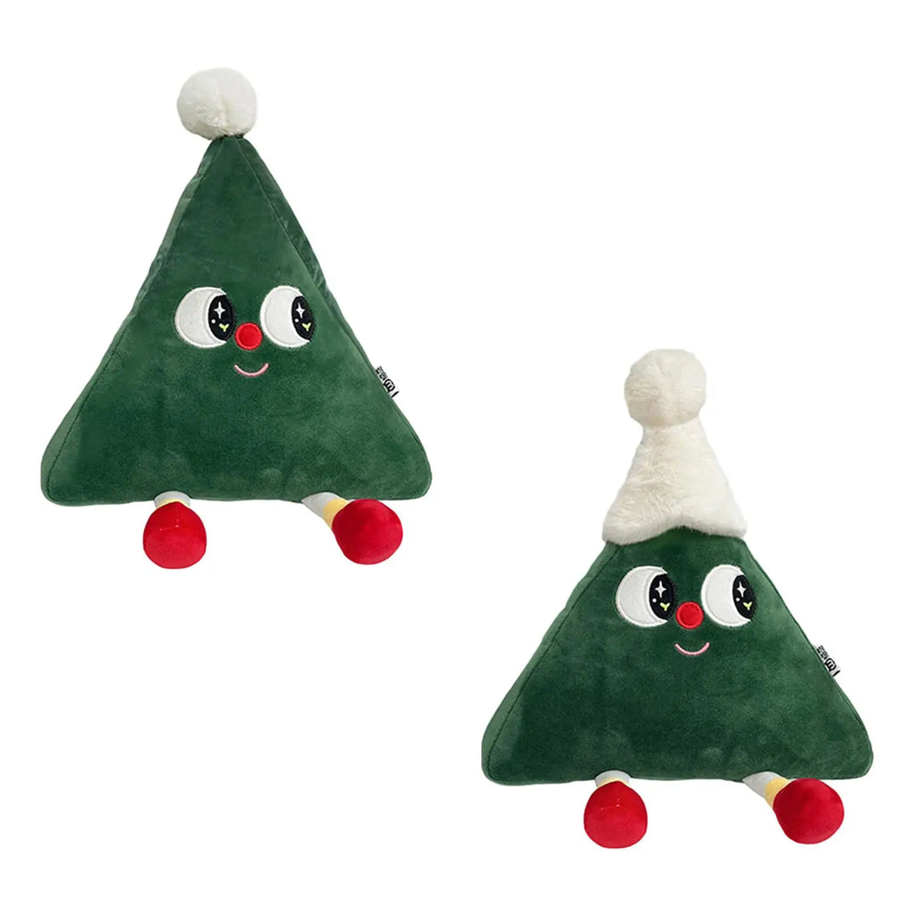 Christmas Tree Throw Pillow Creative Hanging Ornaments Festive Decor Zpaxo