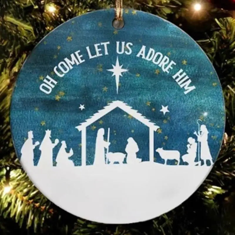 Lot Recyclable Christmas Ornament Glossy Front Decorative Hangers