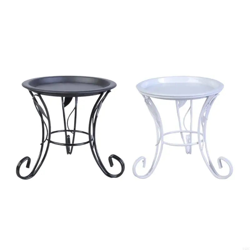Practical Metal Flower Rack Small Plant Display Shelf Metal Flowerpot Stand Zpaxo