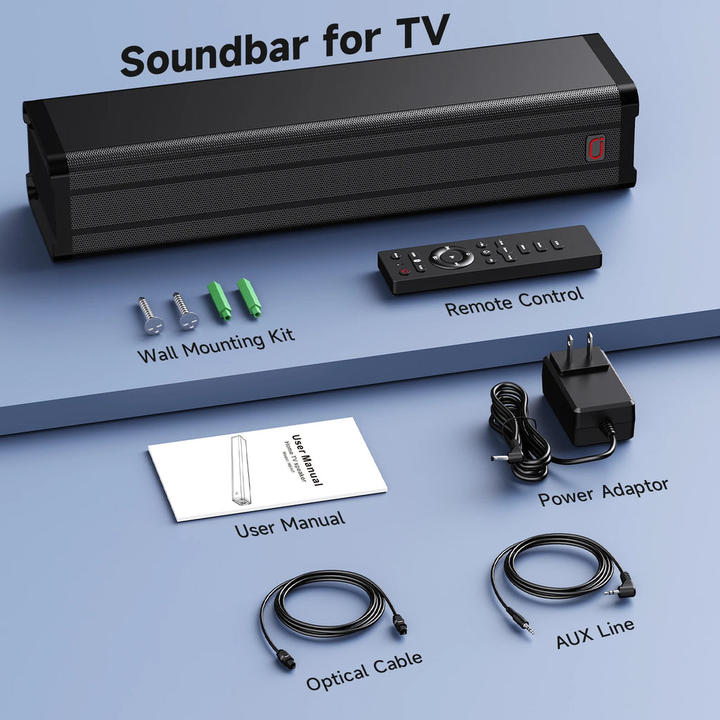 JYX H6 3D Surround Soundbar TV 15W Dual Drivers Dolby Atmos Bluetooth