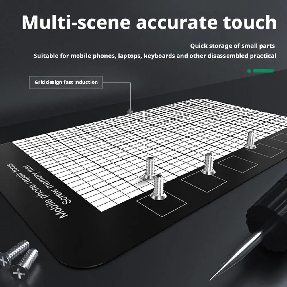 Magnetic Screw Mat Work Pad for Phone Repair – 145×90mm Magnetic Screw Mat Zpaxo