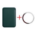 Wallet Magnetic Card Holder Case Apple Magsafe Iphone 17 16 15 14 13 Zpaxo Dark Green