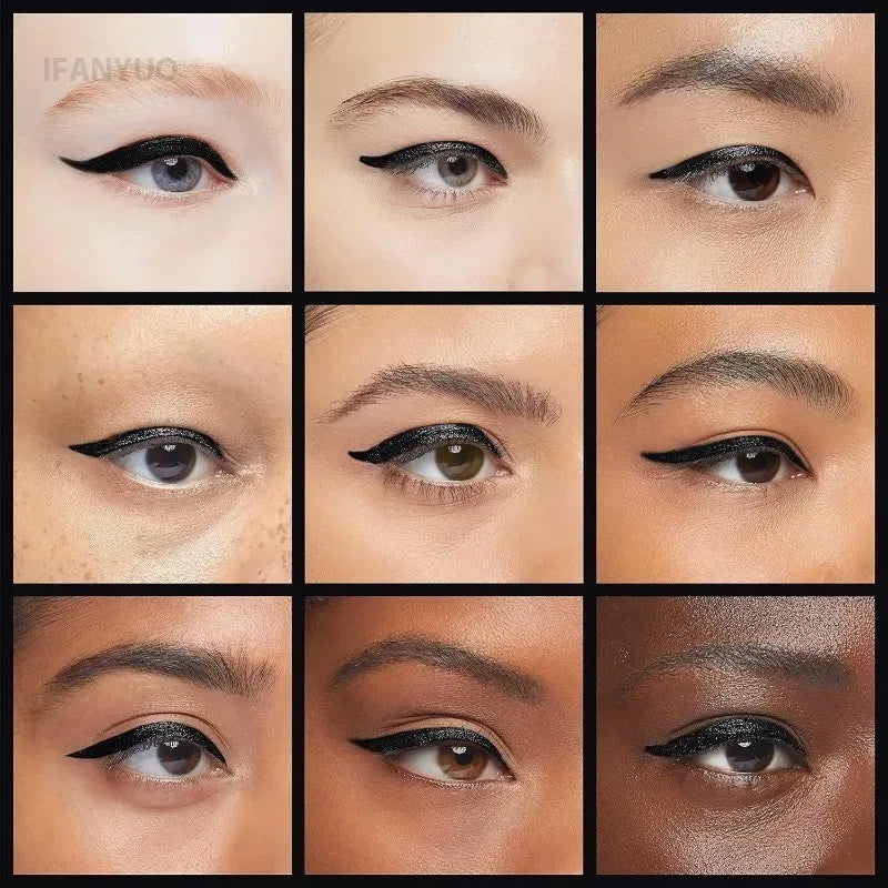 1- Waterproof Eyeliner Pencil Long-lasting Pigmented Black Wooden