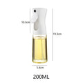 Oil Sprayer Olive Spray Bottle Kitchen Air Fryer Dispenser Vinegar Zpaxo 200ML White