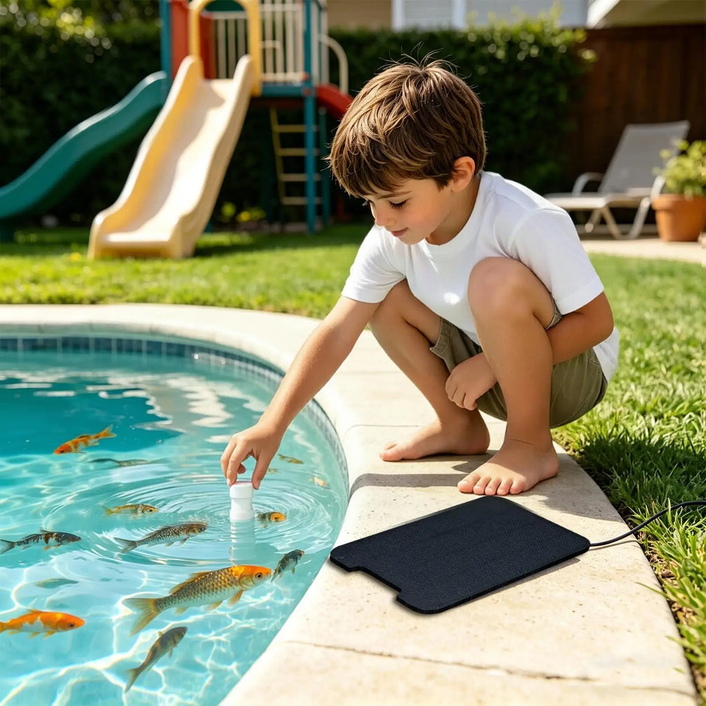 Solar Pond Aerator Silent 72H Backup USB Oxygen Pump Small Fish Tank