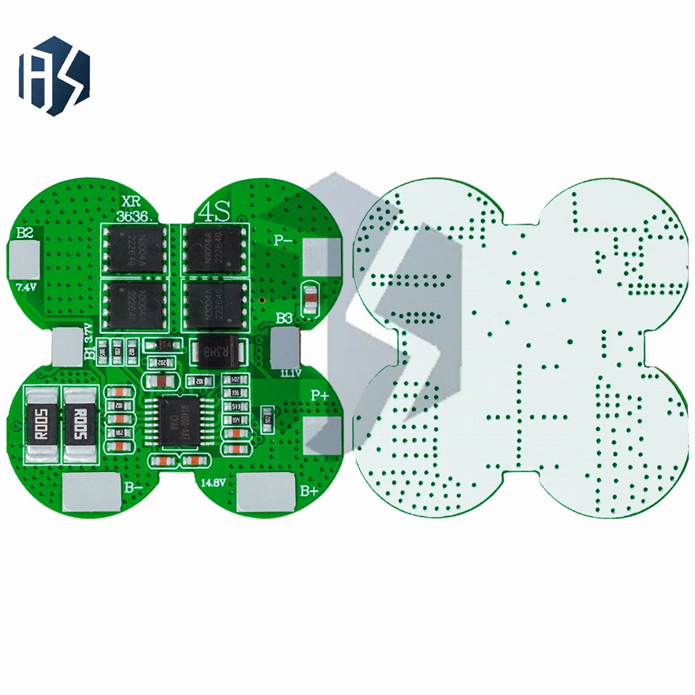 4S 20A LiFePO4 Li-ion BMS Protection Board 8-MOSFET PCM 14 8V 16 Full Zpaxo