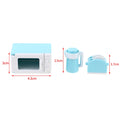 ▶1Set 1:12 Dollhouse Mini Microwave Bread Maker Kettle Kit Kitchen Cookware Toy Zpaxo 1Set