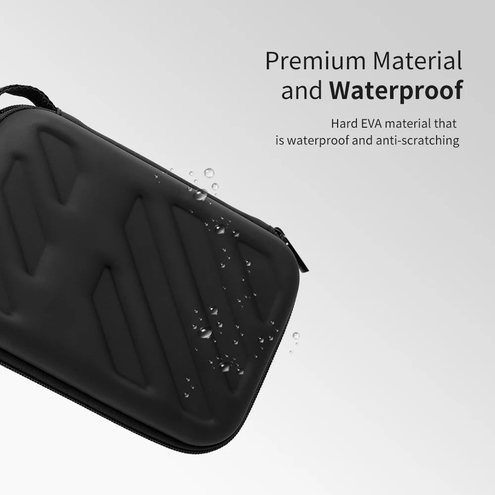 2.5inch External Hard Drive Disk Case Shockproof with Mesh Pocket and Soft Inner Fabric Carrying Case for Travel and Office Use Zpaxo